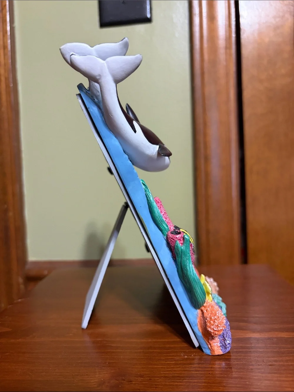 SeaWorld Blue Ocean Dolphin Photo Frame-Holds 3 1/2 x 5” Photo